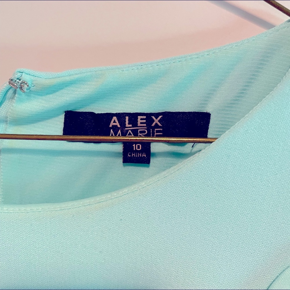 Alex Marie sz 10 mint green dress.